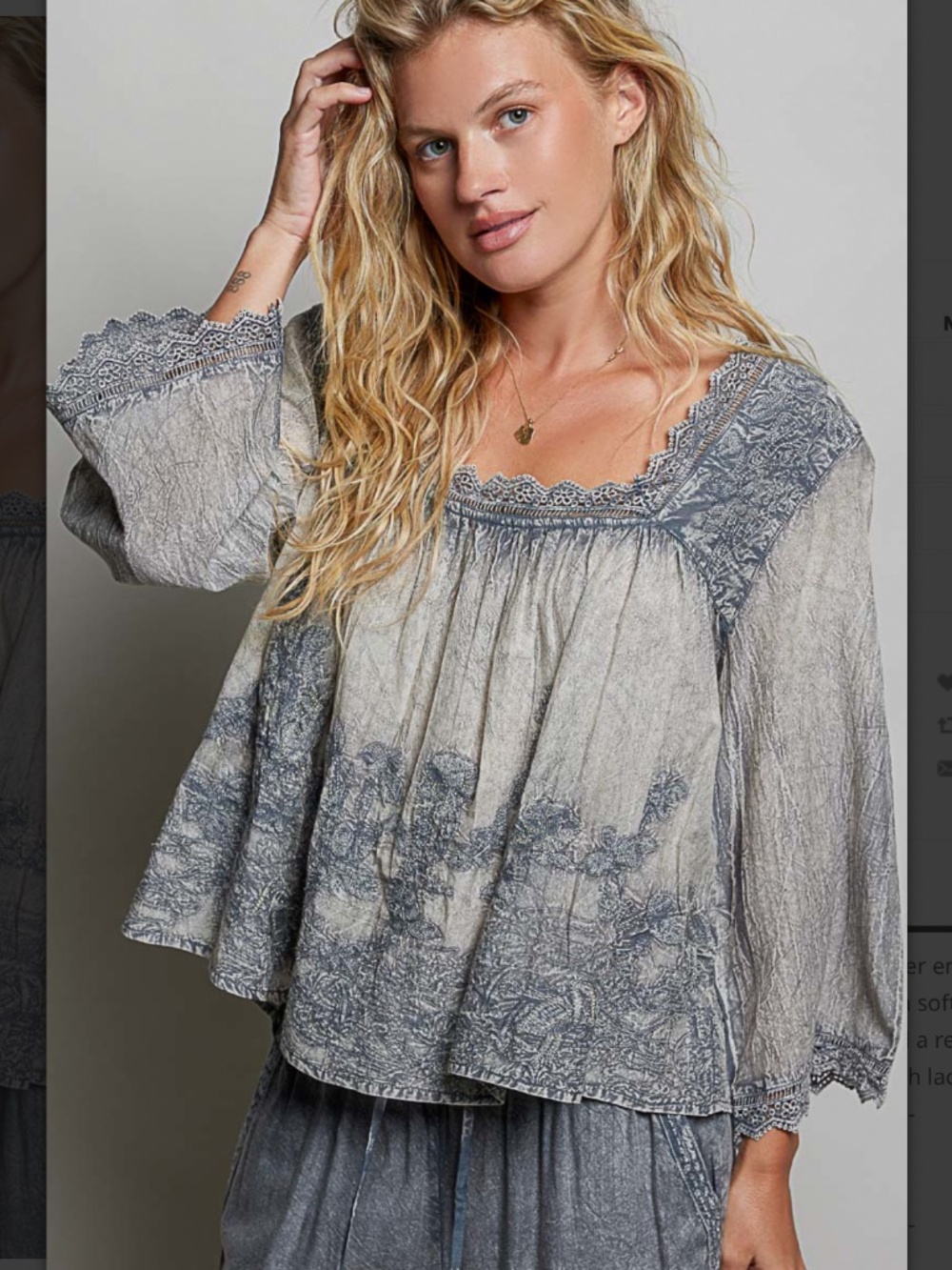 🎉 POL “ Kerry “ POL WOVEN TOP WITH EMBROIDERY DETAIL 31